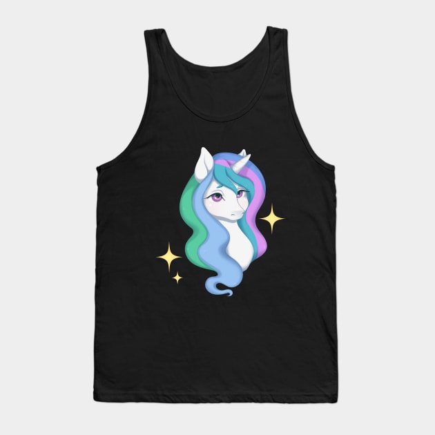 Princess Celestia Tank Top by bhawanie